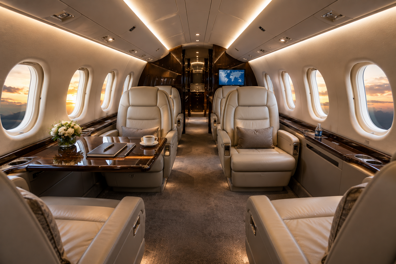 Luxury Jet Interior